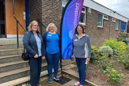 Provost Gillian Renwick with June Grindley the Founder, Director & an Autism Practitioner for Creatovators