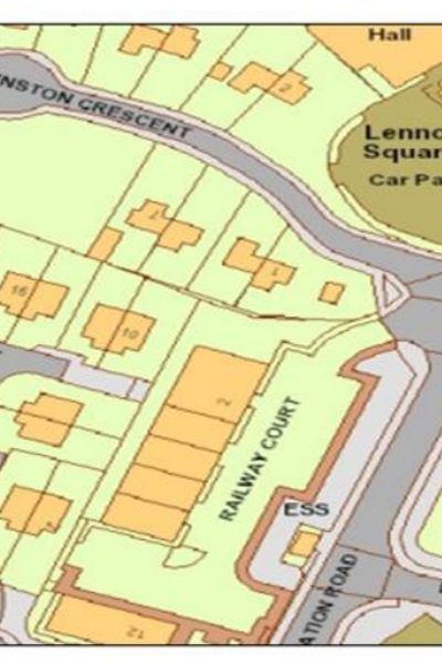 Map location of Lennoxtown enterprise centre