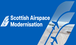 blue scottish airspsace modernisation logo