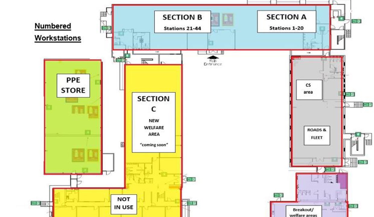 main building layout - ground floor