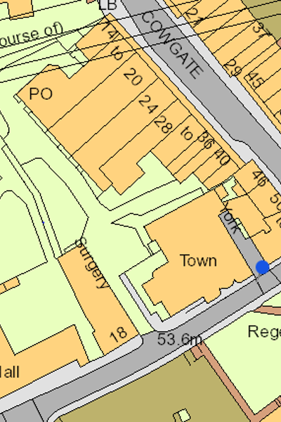 Map location of 10-23 union street kirkintilloch