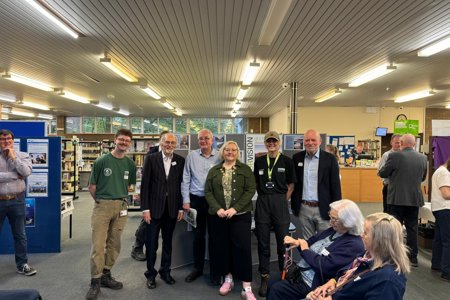 Provost Renwick with members of the Milngavie Heritage Group