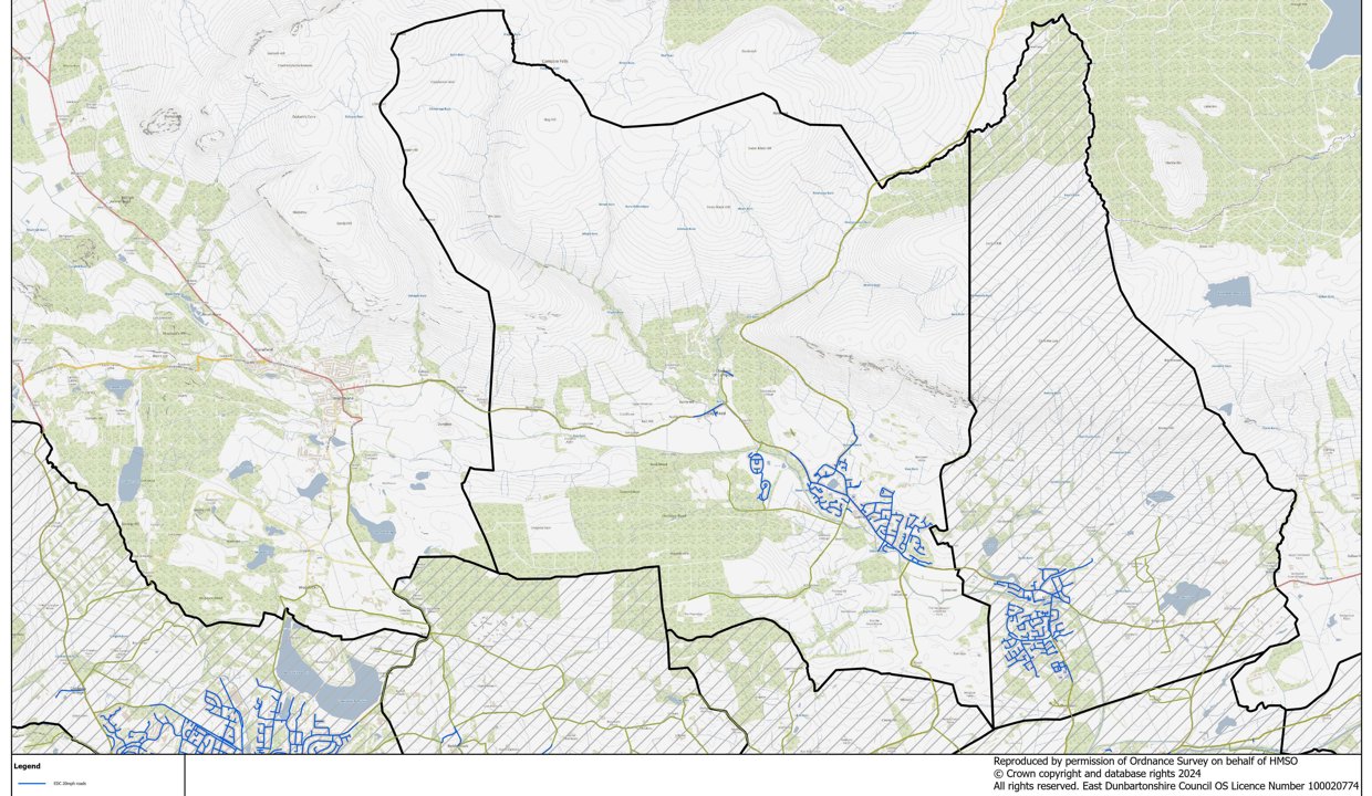 Lennoxtown 20mph Map