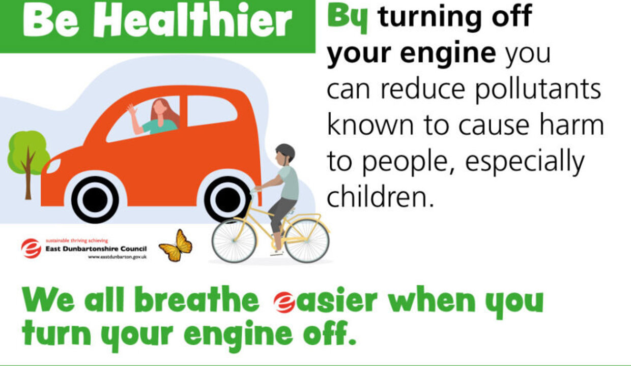 Be Healthier By turning off your engine you can reduce pollutants known to cause harm to people, especially children.  We all breathe easier when you turn your engine off.