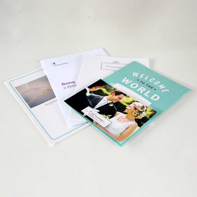 Pile of booklets and leaflets