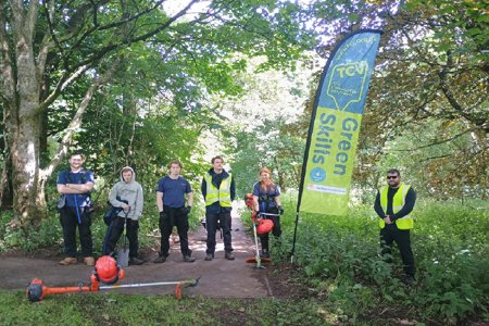 The Green Skills John Muir Way trainees