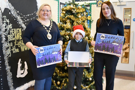 Anthony with Provost and deputy provost