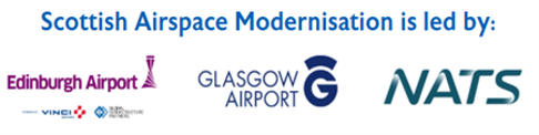 Scottish Airspace Modernisation is led by: Edinburgh Airport, Glasgow Airport, NATS