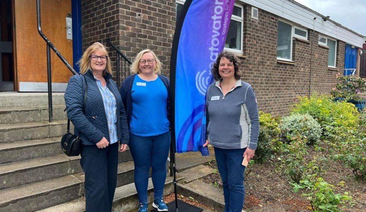 Provost Gillian Renwick with June Grindley the Founder, Director & an Autism Practitioner for Creatovators