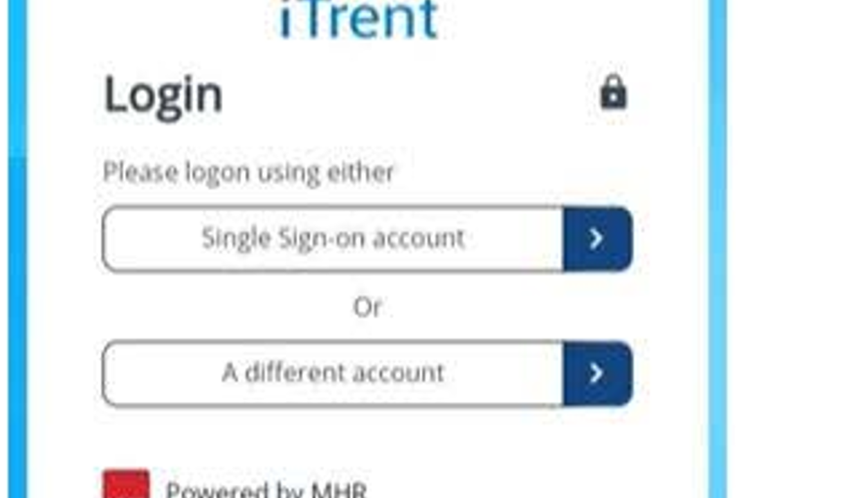 itrent login page