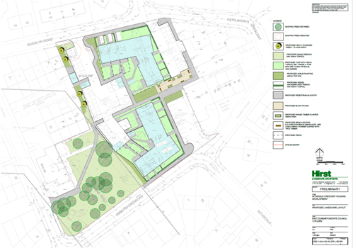 Illustration of Nithsdale Crescent, Bearsden – Proposed Housing Site Layout