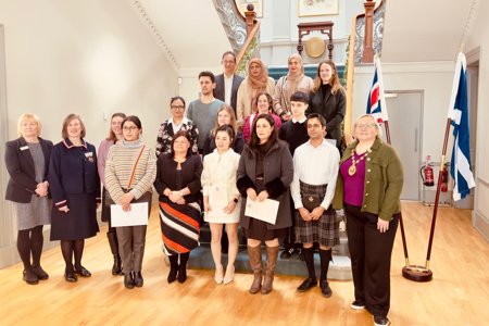 Provost Gillian Renwick and Deputy Lord-Lieutenant Isabel Ewing welcomed East Dunbartonshire residents who have received their UK citizenship.