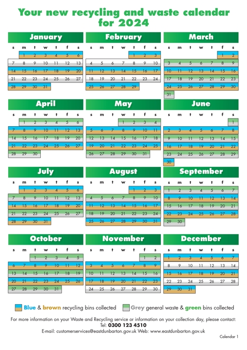 2024 waste calendar 1