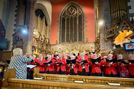 Kirkintilloch Male Voice Choir in fine voice in the town’s St. Mary’s Parish Church