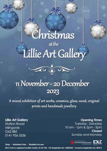 Christmas at the Lillie poster - info in text