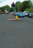 Cars at traffic lights